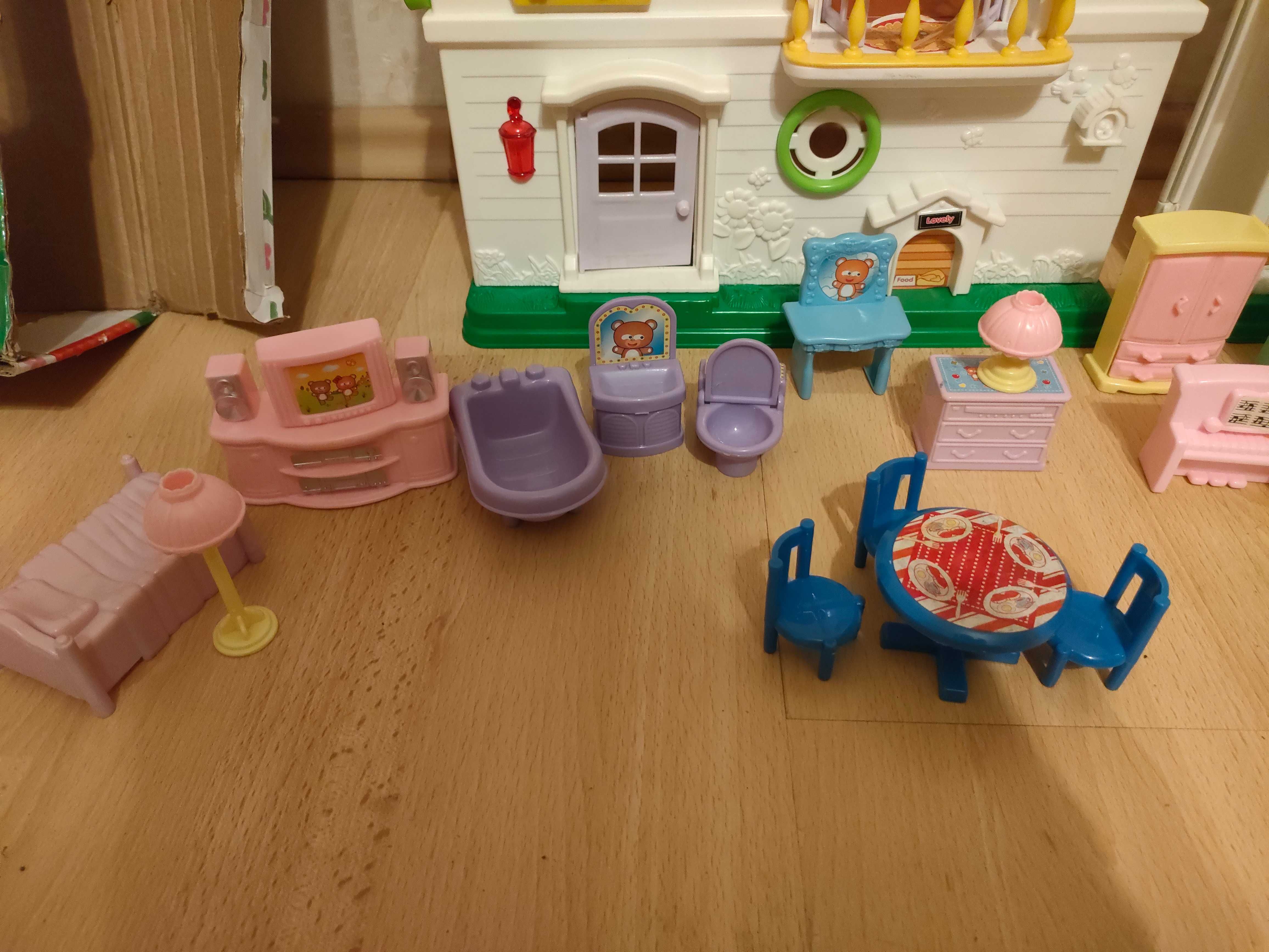 Domek dla lalek, meble dla lalek+Lego Duplo