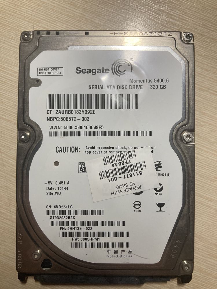 SEAGATE hdd диск 320gb