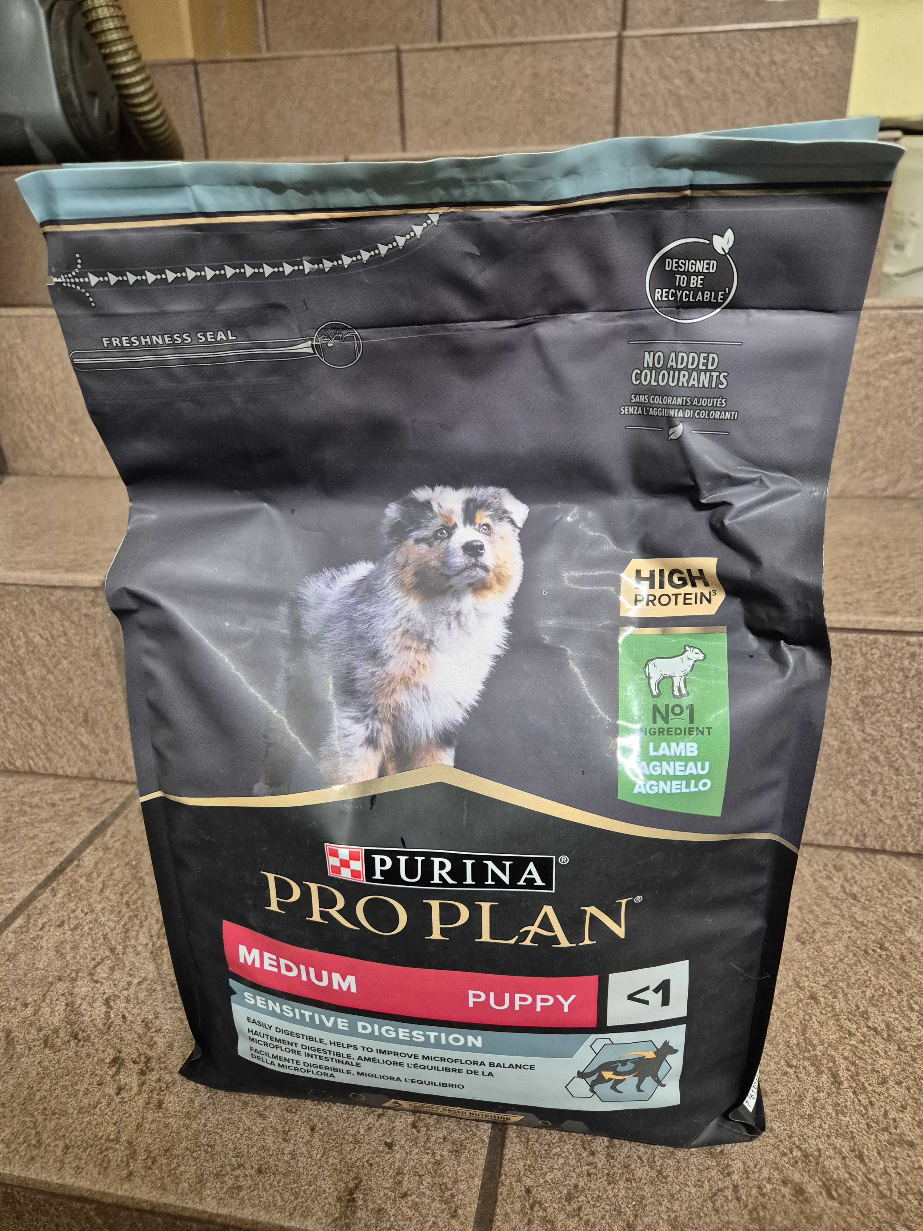 Karma dla psa Pro Plan Medium Puppy Sensitive Digestion Jagnięcina 3Kg