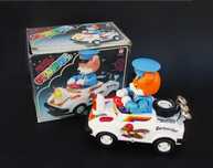 Antigo Brinquedo a Pilhas CARTOON CAR feito por SON AI TOYS Taiwan
