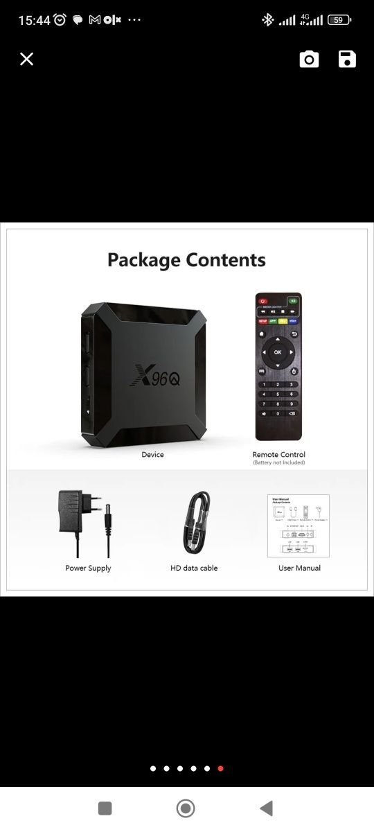 Налаштована Нова x96 q Android tv box приставка smart tv телебачення с