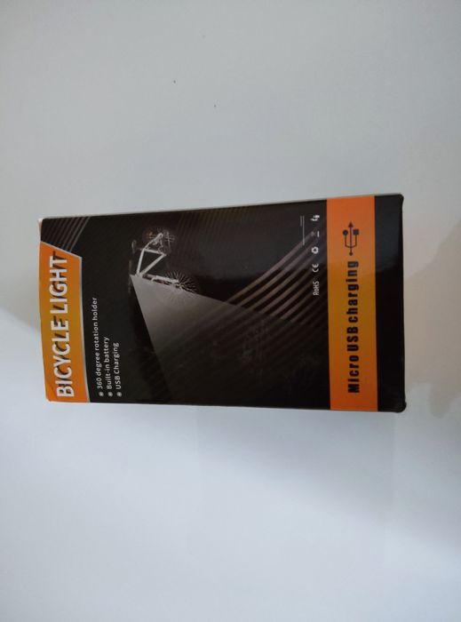 Lampka rowerowa przednia 2 mocne diody LED L2 ,USB, aluminium