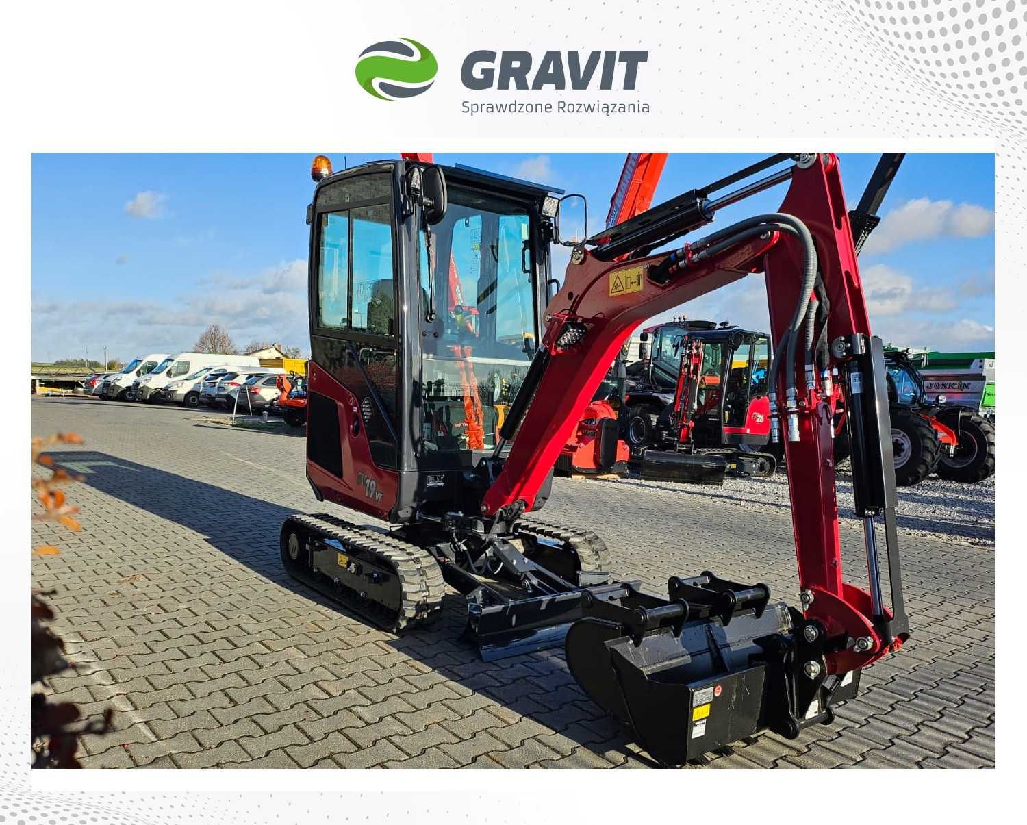 Minikoparka Yanmar SV19 (2 tony) od Autoryzowanego Dealera - GRAVIT
