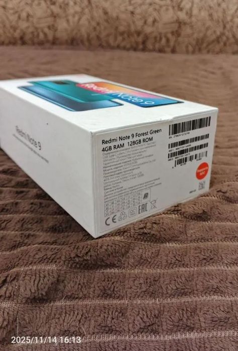 Xiaomi Redmi Note 9, 4/128 ГБ, 2 SIM