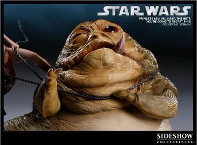 Sideshow Star Wars diorama princess Leia vs Jabba the Hutt