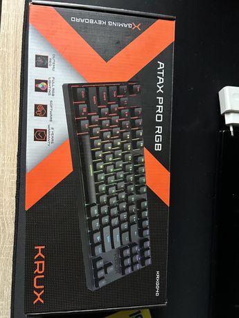 Klawiatura mechaniczna krux atax pro RGB jak nowa