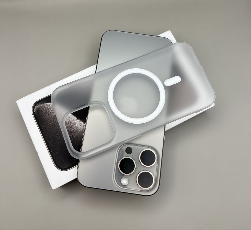 Ультратонкий чехол IPhone 15 Pro Max titanium magsafe , 15 Pro black