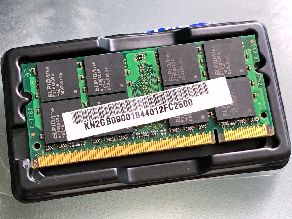 ОЗУ 2GB DDR2 SO-DIMM 667 MHz PC2-5300 для ноутбука оперативна памʼять