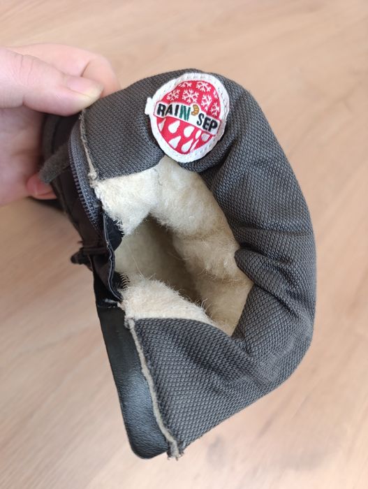 Buty zimowe śniegowce 21 Falcotto Naturino czarne szare jak nowe