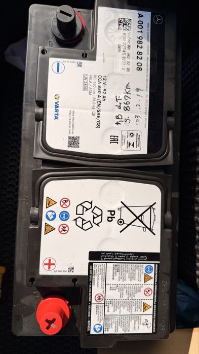 Akumulator oryginalny mercedes Benz 12V 92Ah 850A