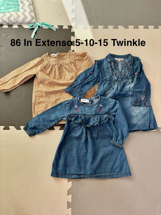 3 sukienki 86 In Extenso Twinkle 5-10-15 dziewczynka