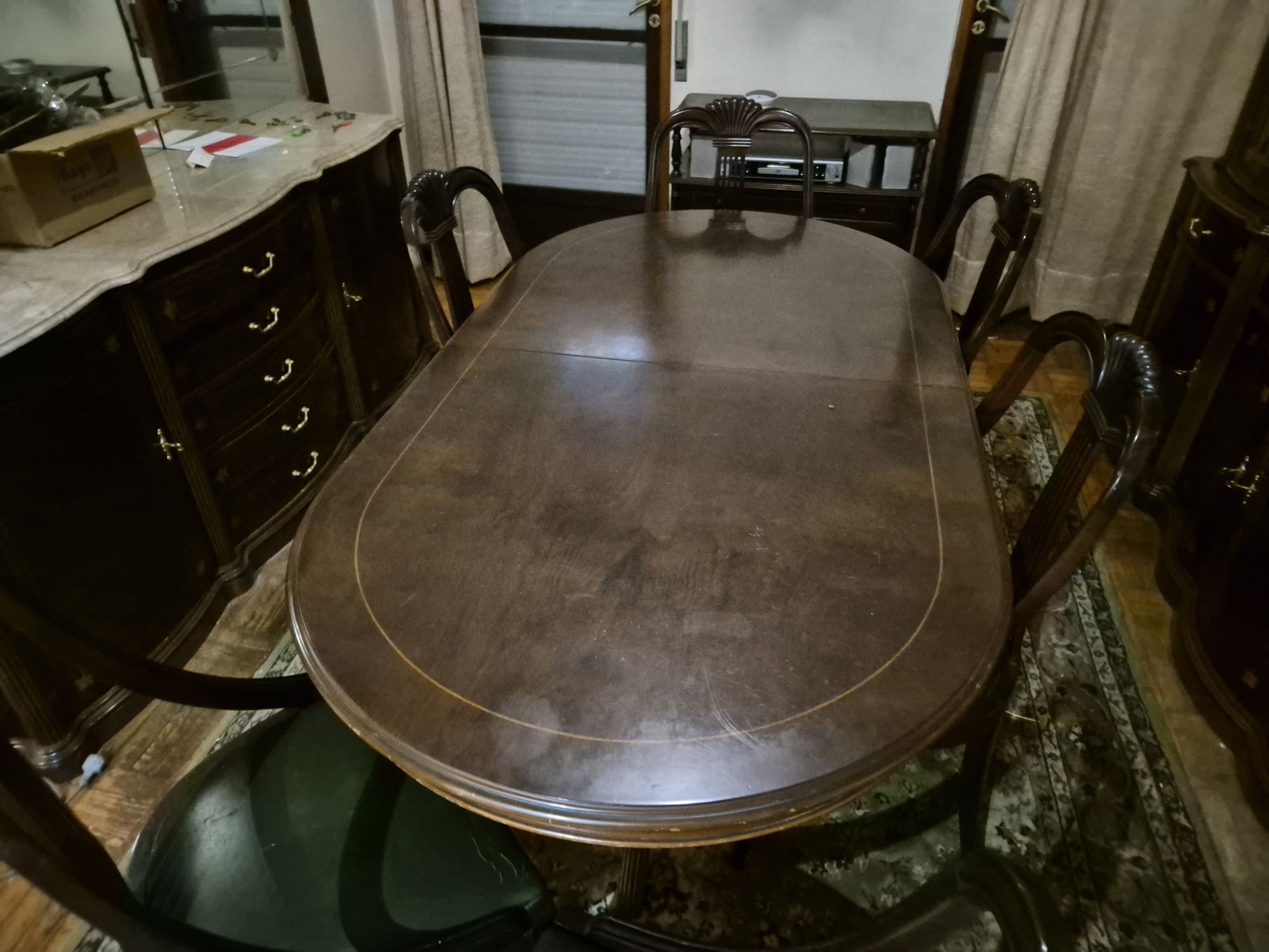 Mobilia sala de jantar raoz de nogueira