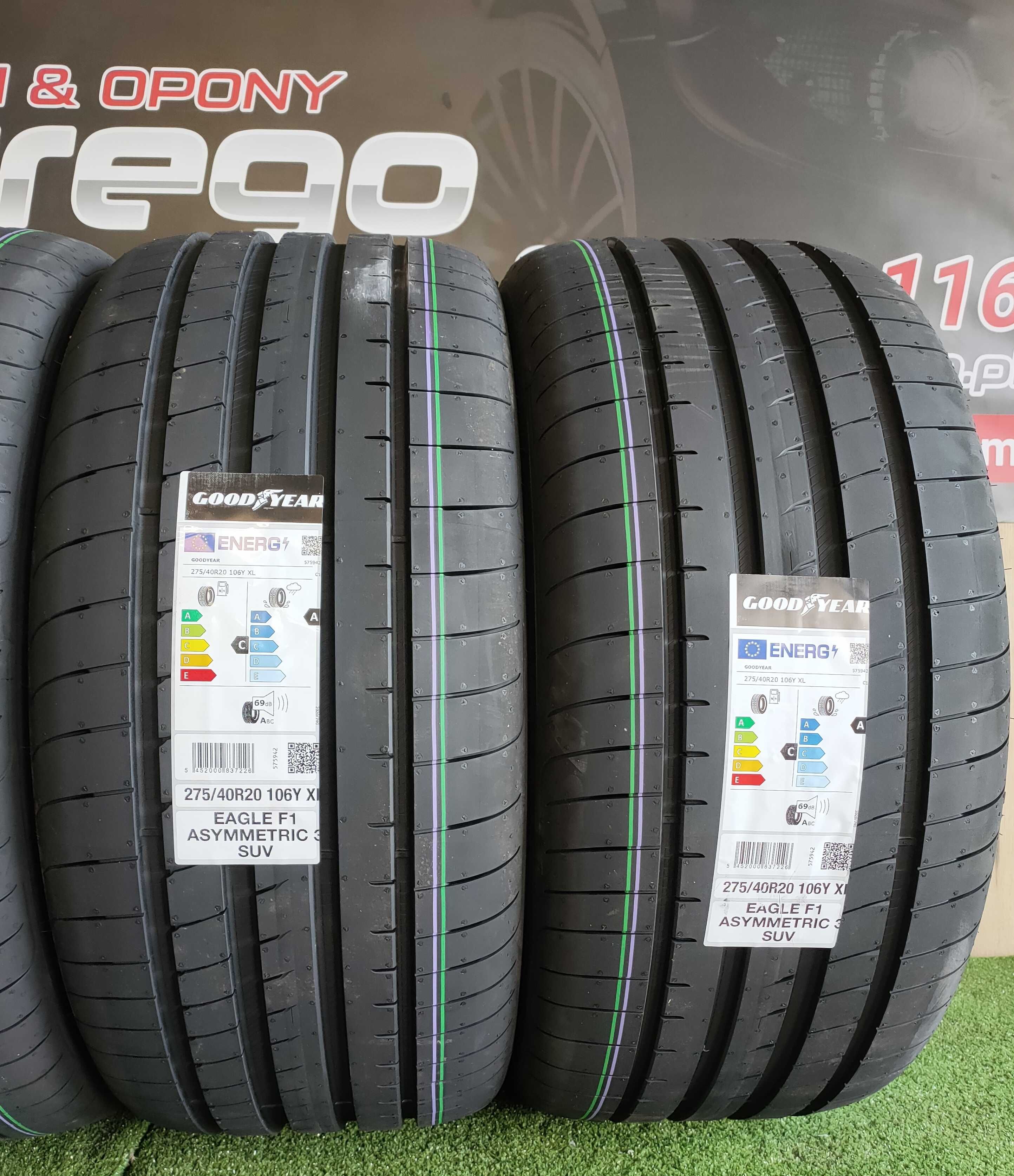 NOWE OPONY GOODYEAR Eagle F1 Asymmetric 3 SUV 275/40/R20 - 106Y