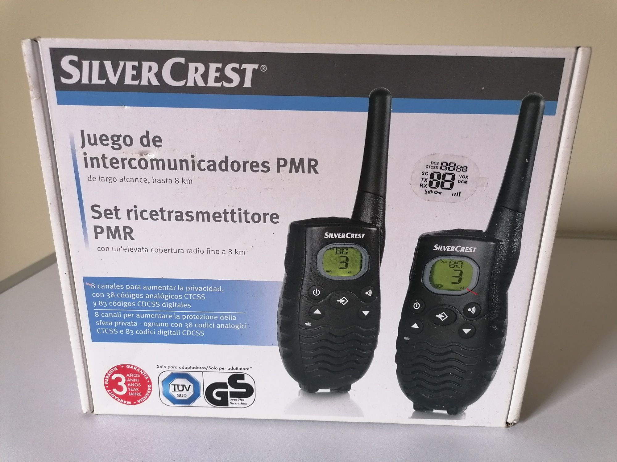 Conjunto de intercomunicadores PMR da SILVERCREST