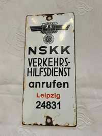 Tablica emaliowana Narodowosocjalistyczny Korpus Motorowy III Rzesza