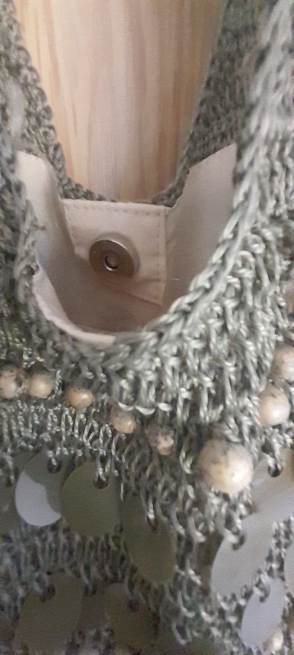 Torebka boho stare złoto tkanina
