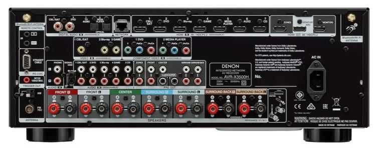 Amplituner Denon AVR-H3500 + pilot, obsługa Bluetooth, Internet