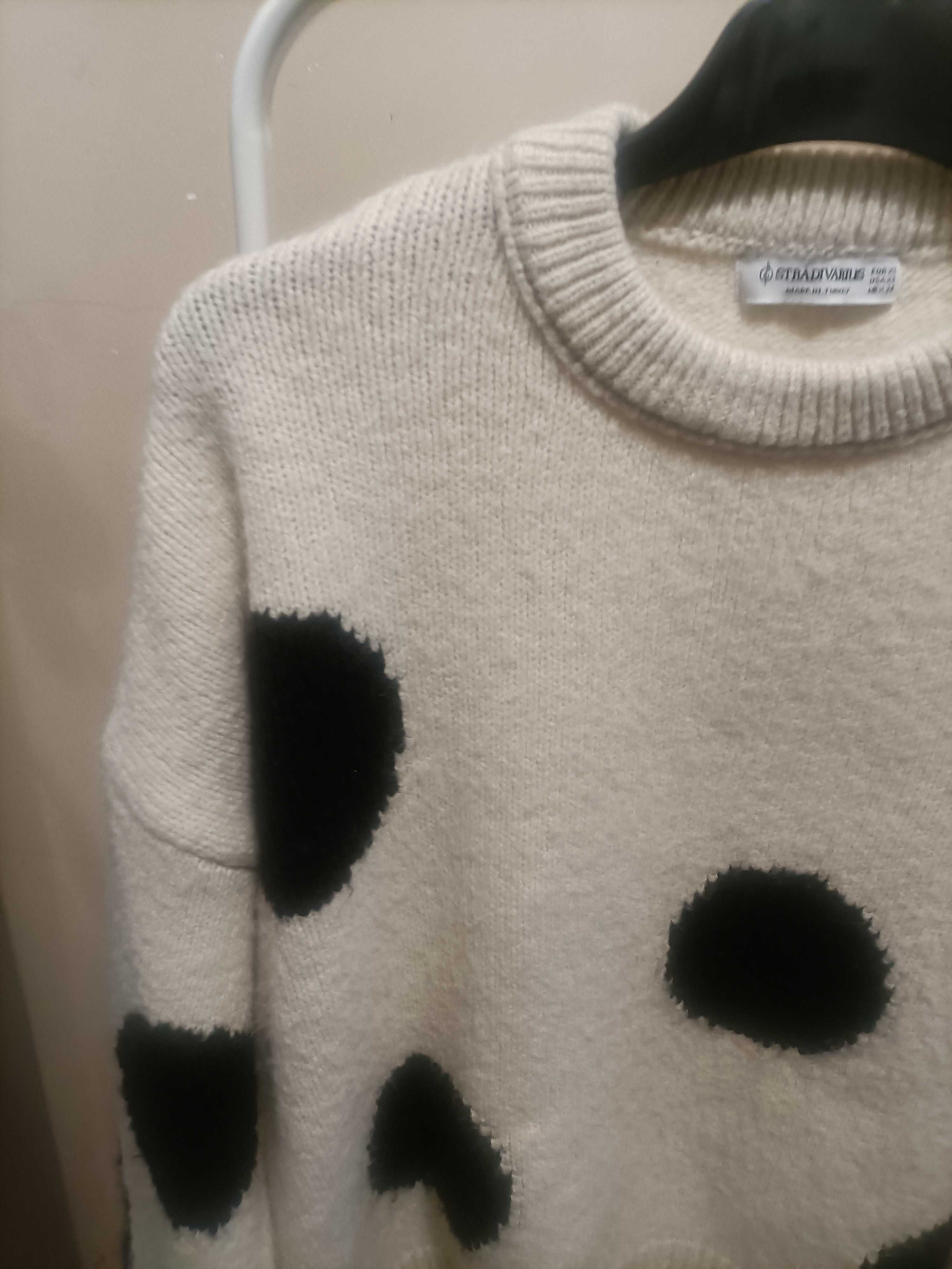 STRATIVARIUS sweter w kropki