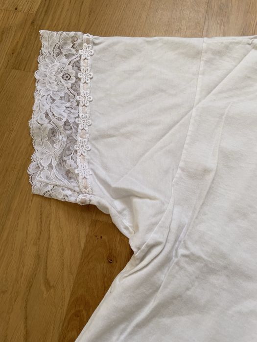 Koszula nocna Christian Dior bawełna koronka