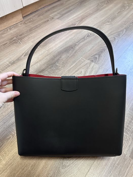 НОВА Стильна чорна сумка шкіра розмір А4 велика матова