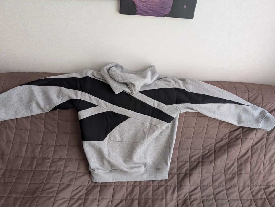 Reebok Classics Proud Мужская Худи Толстовка Кенгурушка Серая Hoodie L