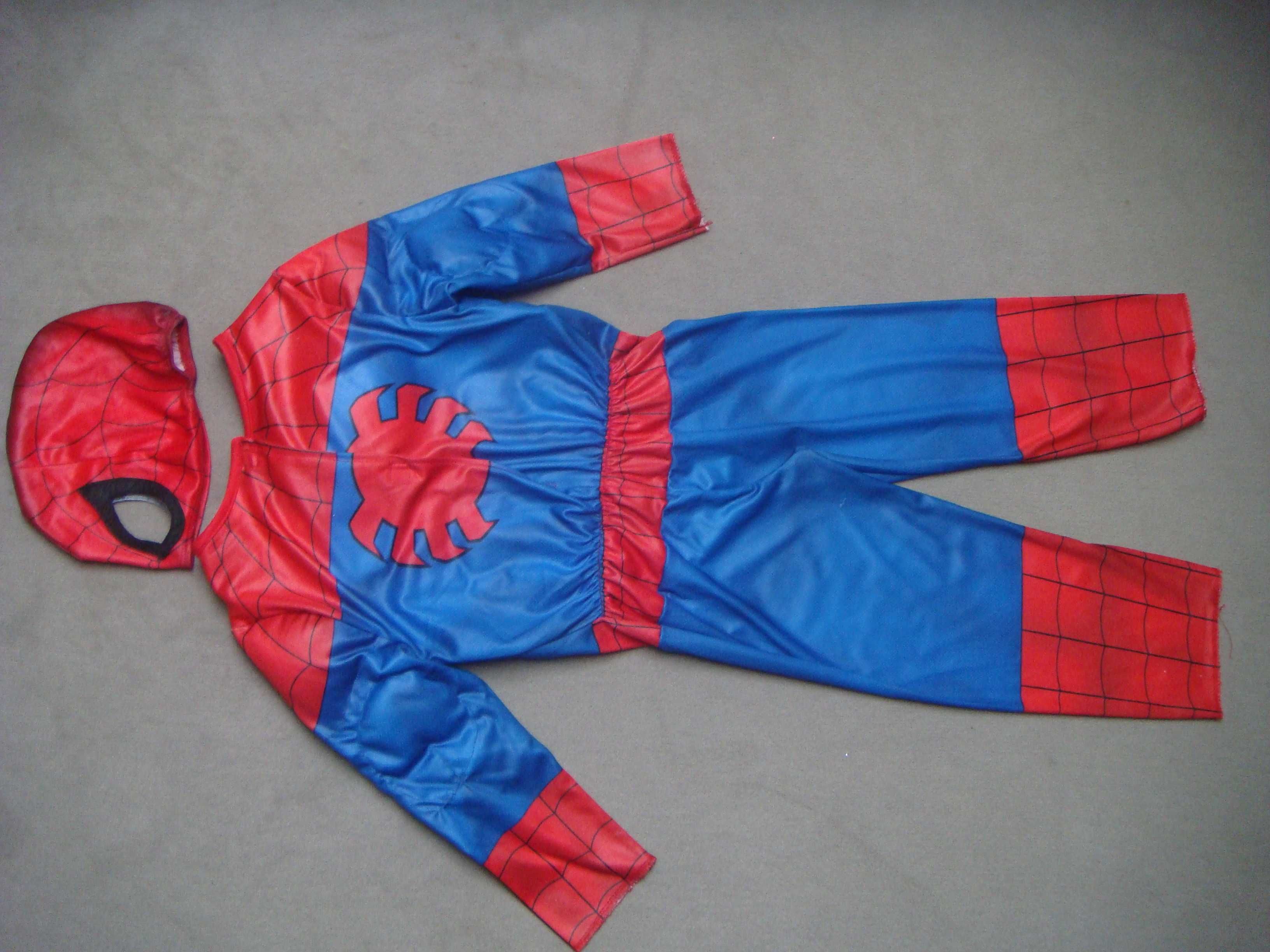 strój supermen spiderman efekt super mięśni + maska roz. 104