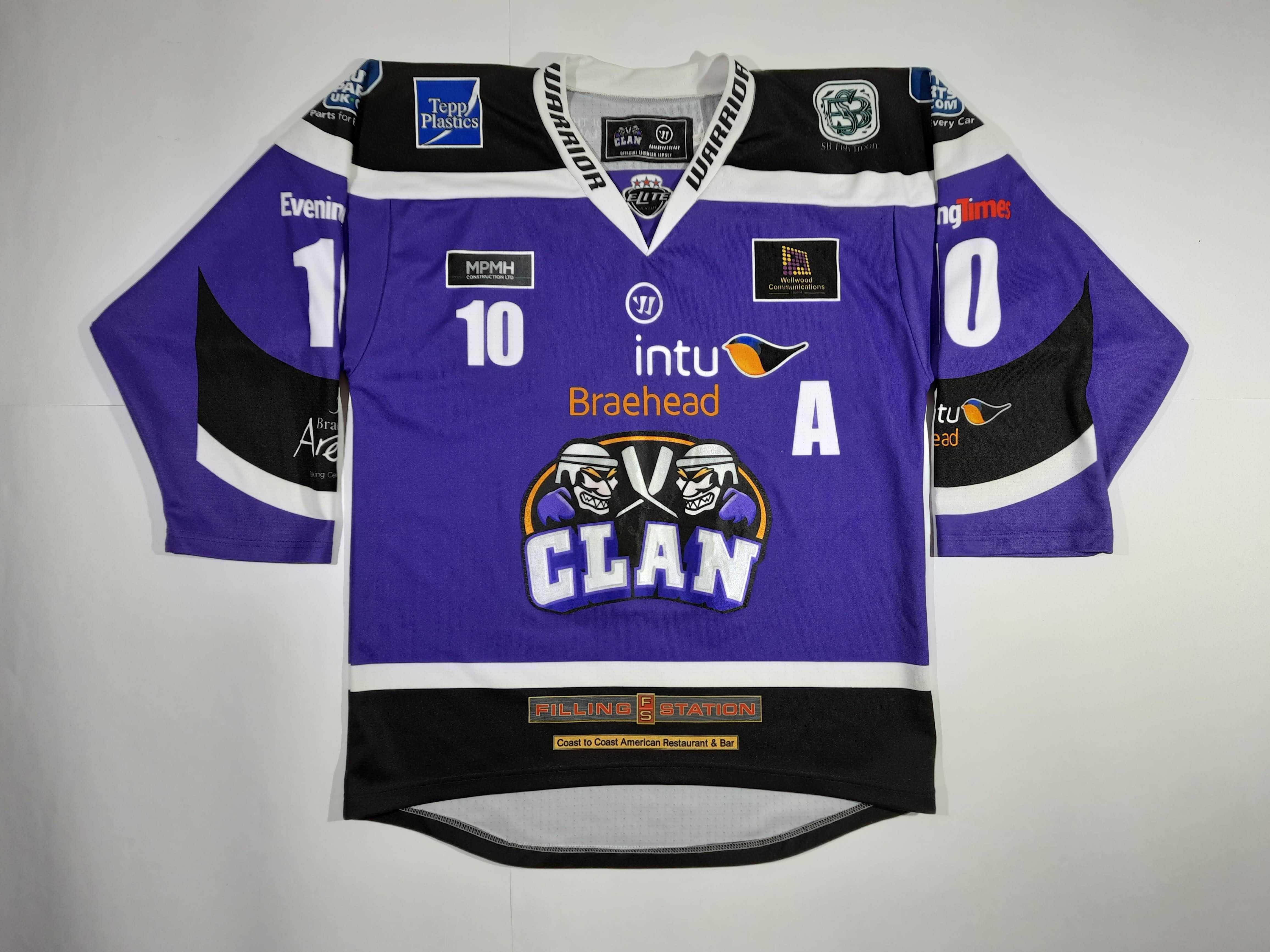 Футболка хоккейка спортивная хоккейная не NHL  Glasgow Clan Warrior