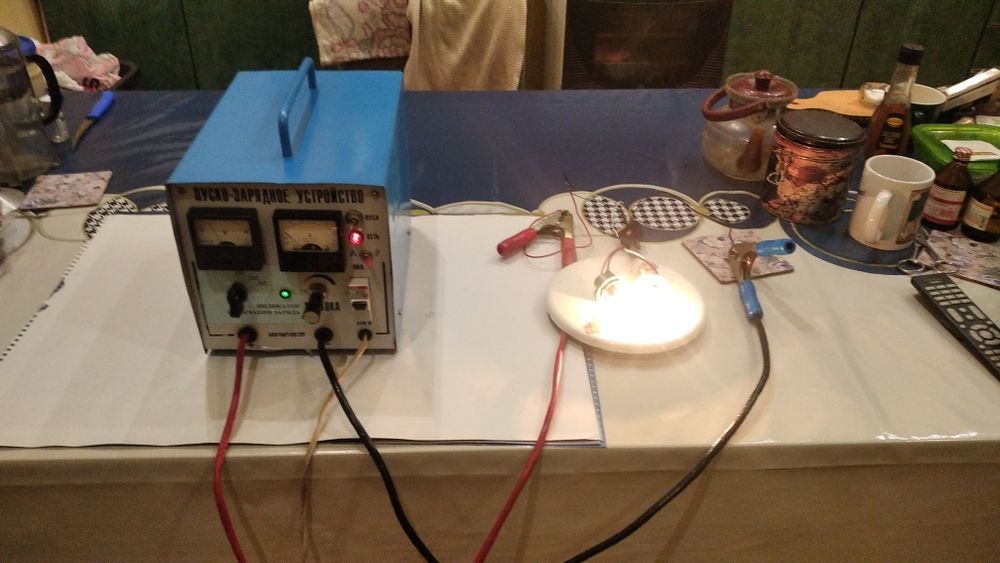 Заряднопусковой аппарат: пуск 130А/заряд до 50А, вес ЗПА - 15кг