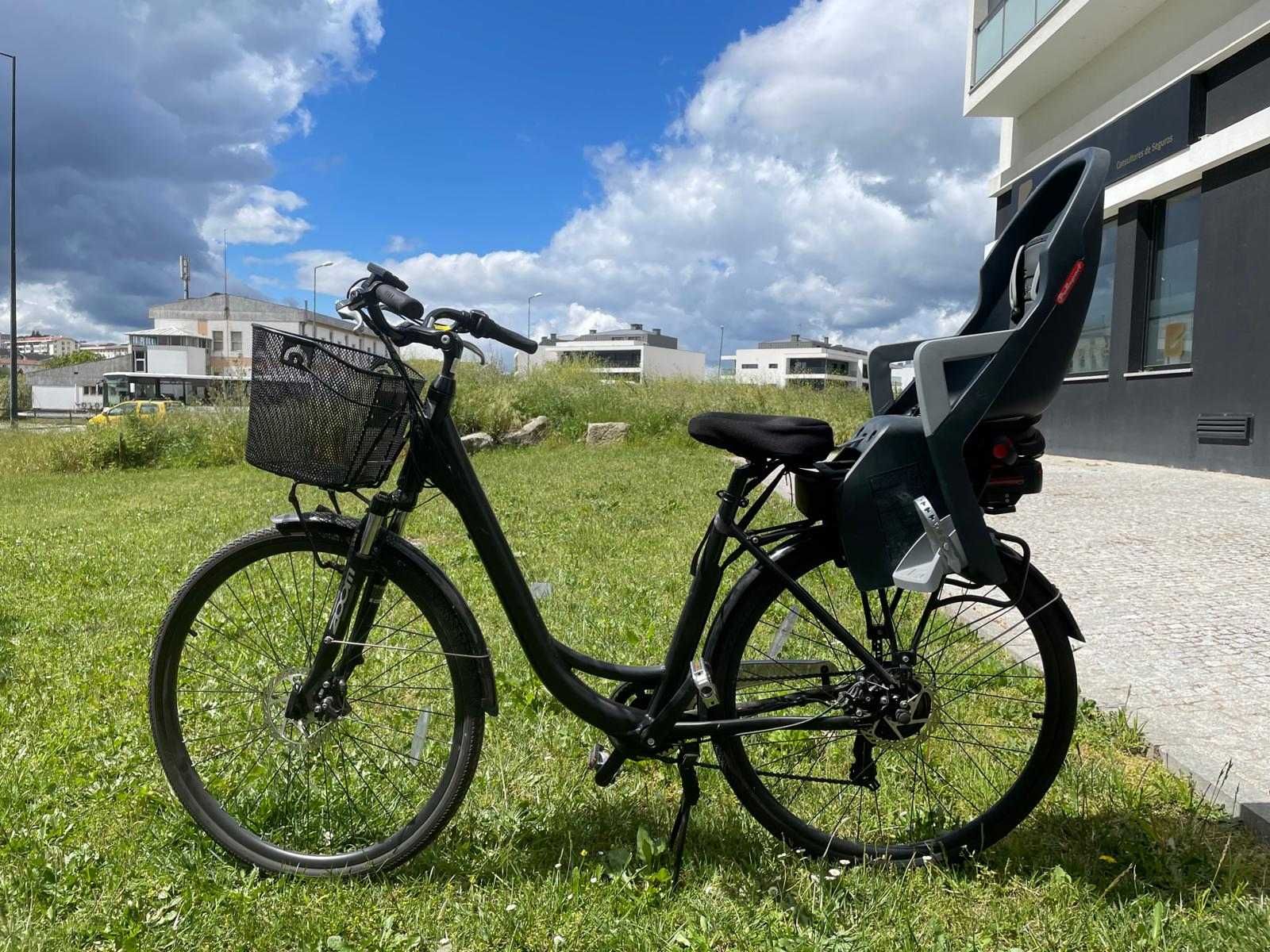 Bicicleta eletrica com cadeira de criança