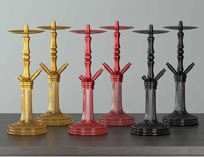 NOBLE HOOKAH Zestaw do Shishy 2 Węże Uchwyt Fajka Wodna Łapacz Melasy