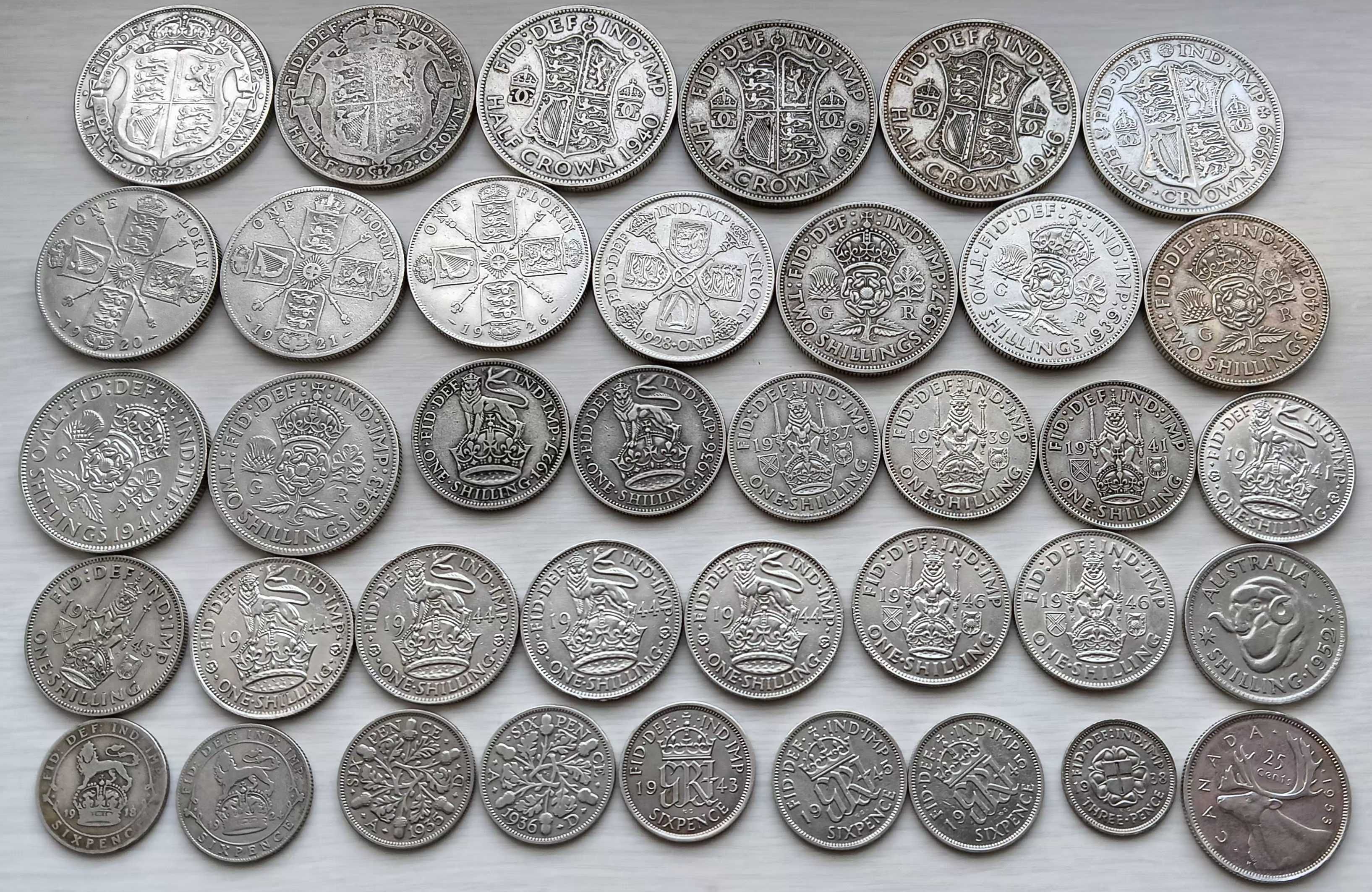 Продам серебреные монеты Британии