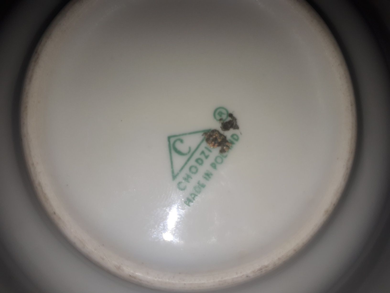 Popielniczka porcelana Iwona Chodzież+ wazonik GRATIS