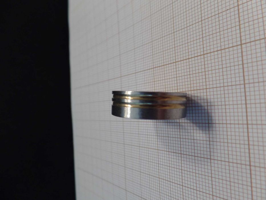 Conjunto de Anel em Aço Inoxidável mais fio de Pescoço (V63) K