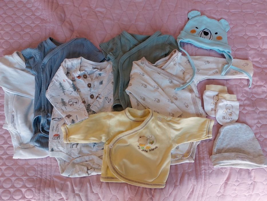 Zestaw ubranek 50/56 dla noworodka, wcześniaka