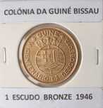 1 Moeda Portuguesa de 1 Escudo da Ex Colónia da Guiné Bissau (Bronze )