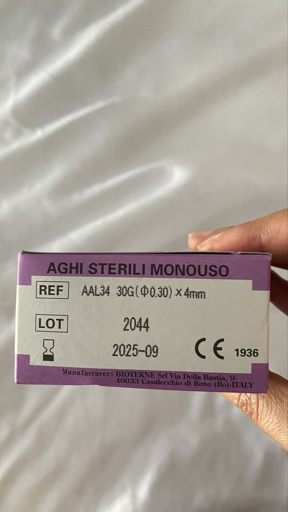 Agulhas de mesoterapia