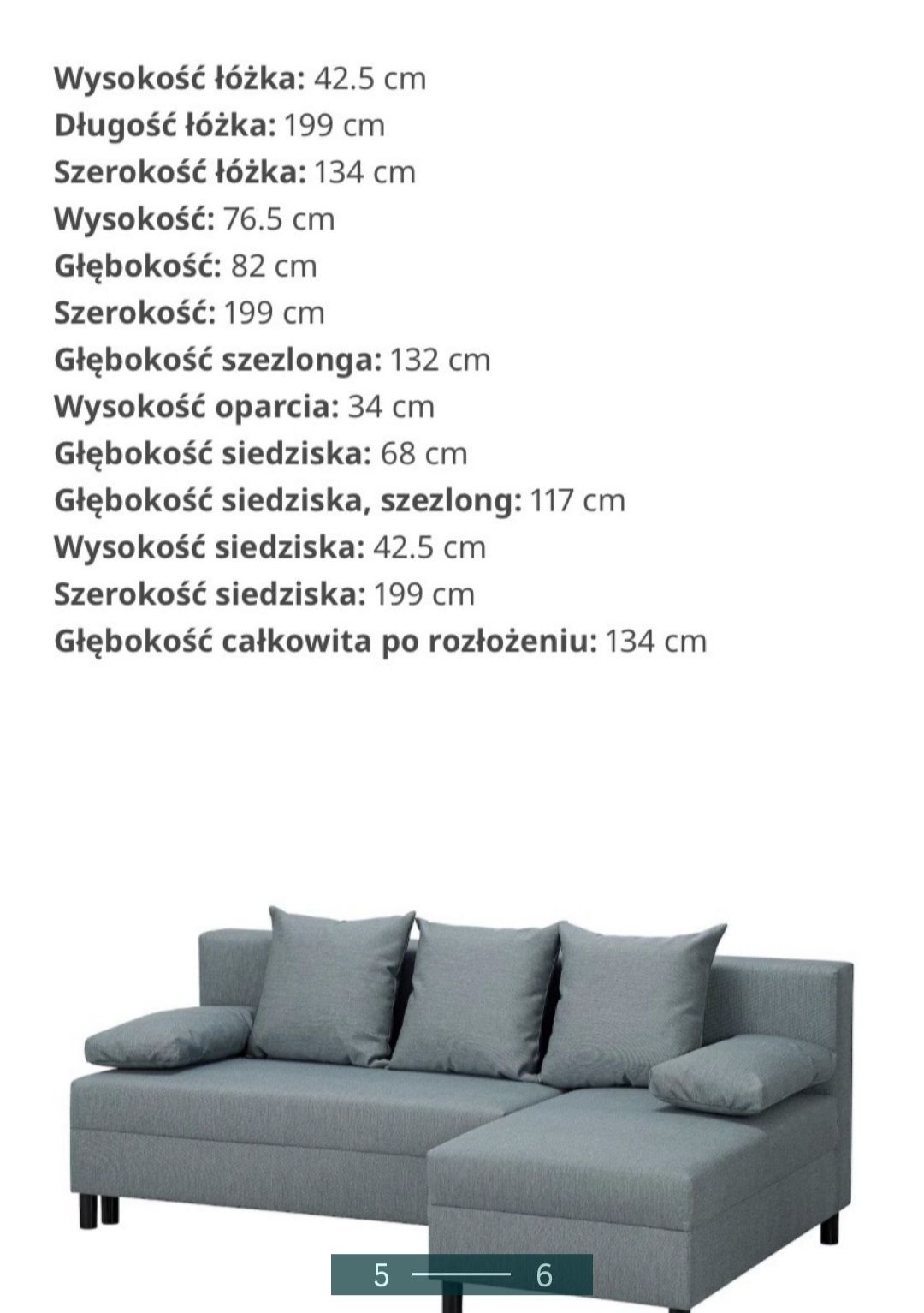 IKEA rozkadana sofa 3 osobowa z funkcja spania 
Rozkładana sofa 3-osob