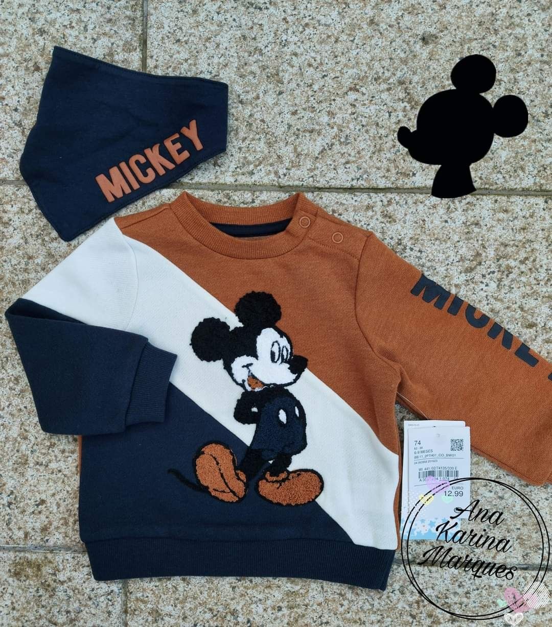 Conjunto Mickey 6-9 meses