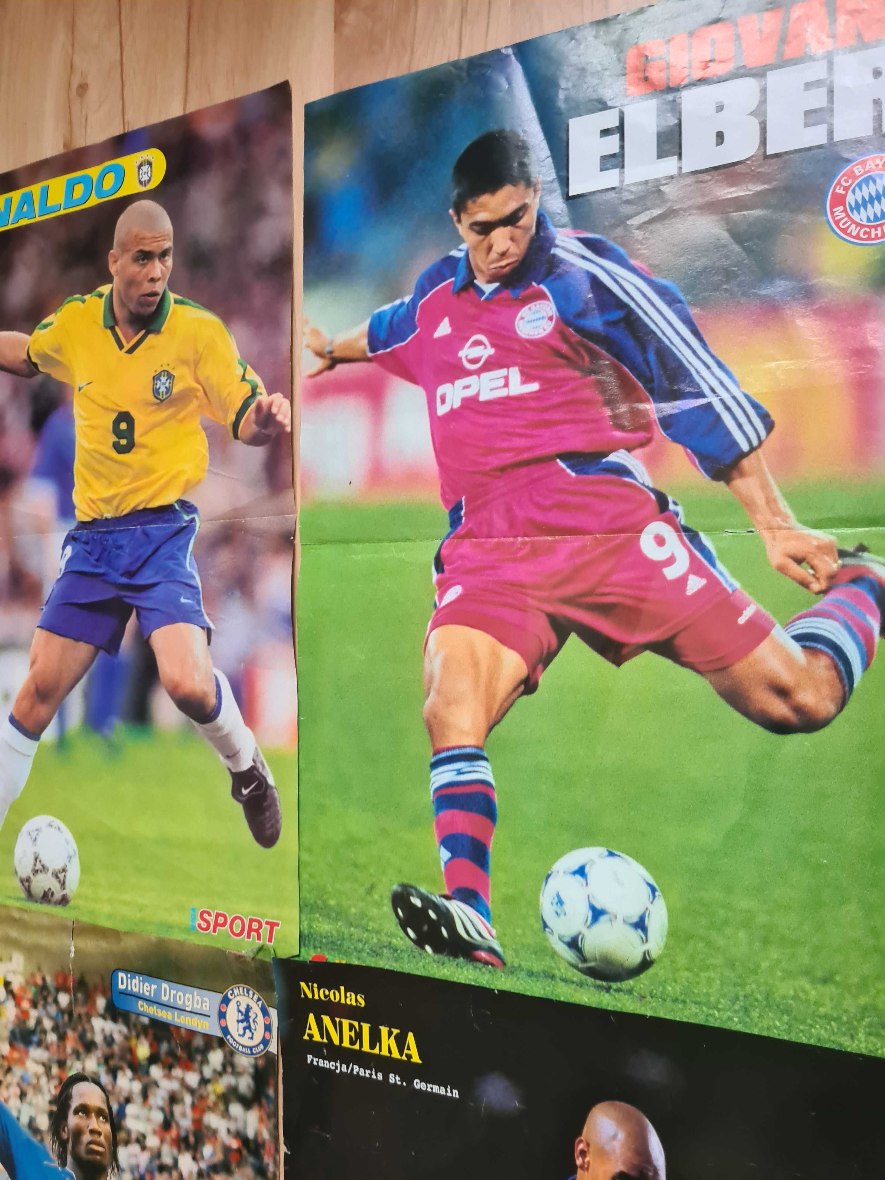 Mega zestaw plakaty ronaldo anelka drogba pirlo ronaldinho