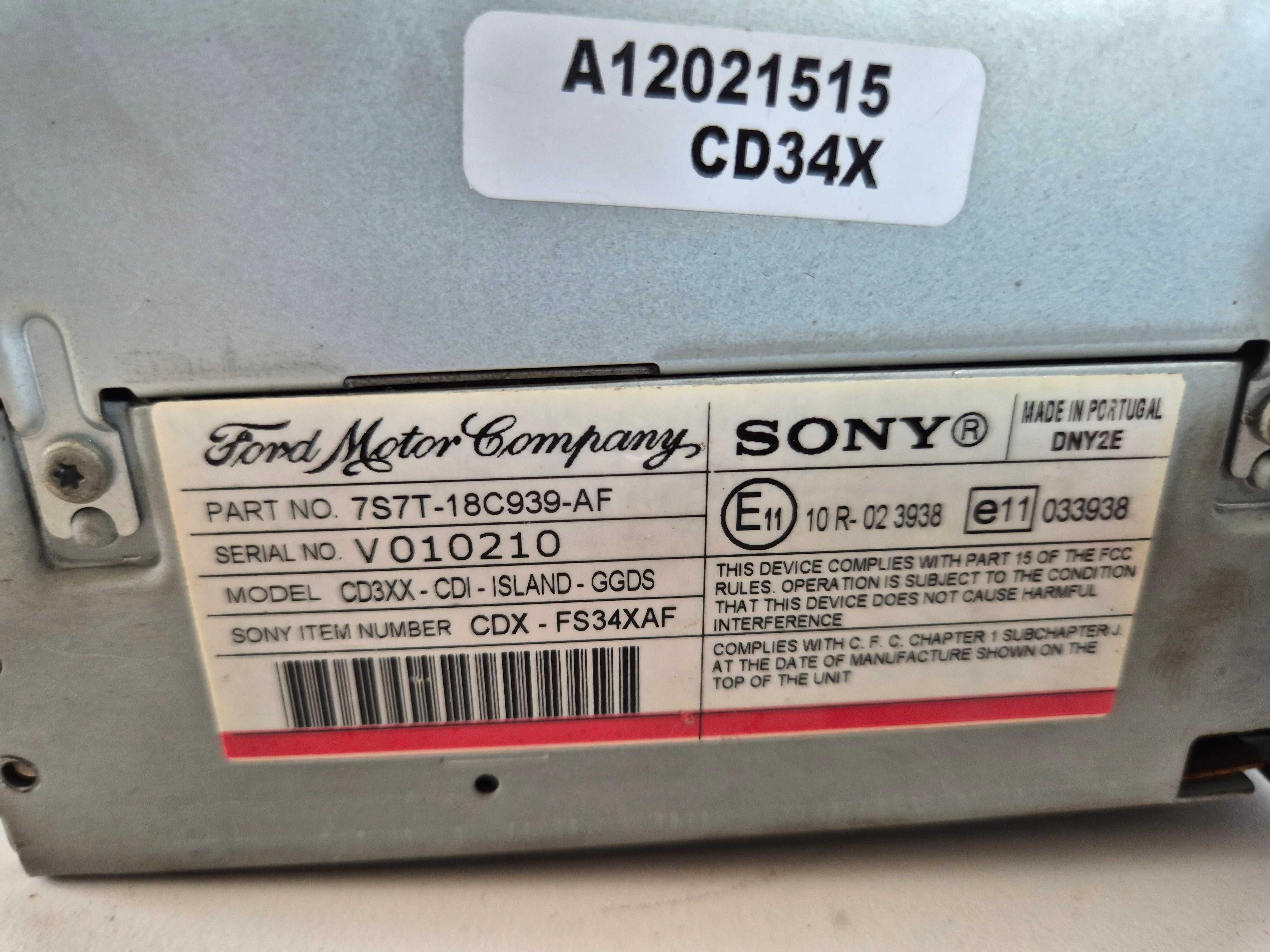 ford s-max c-max mk4 galaxy mk3 focus mk2 radio sony mp3 ROZKODOWANE !