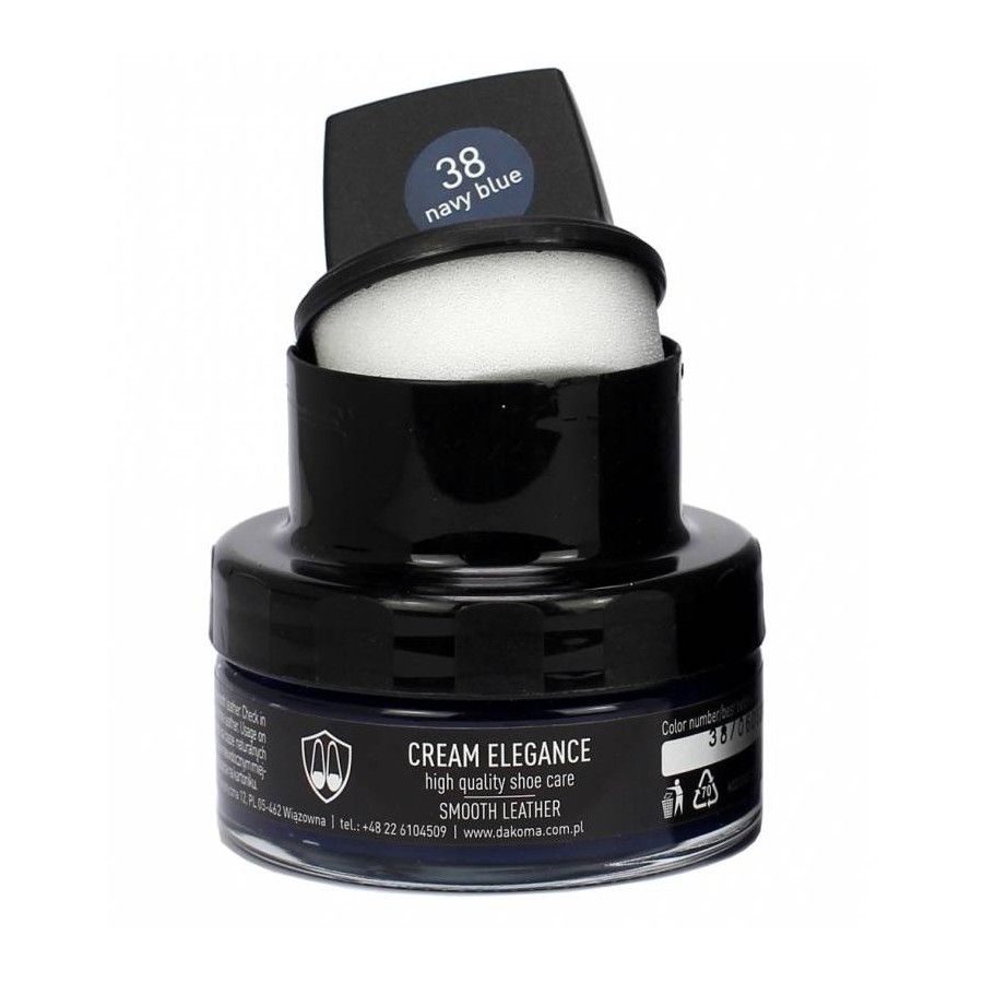 pasta do butów krem skóry gładkiej cream elegance czarna 50 ml
