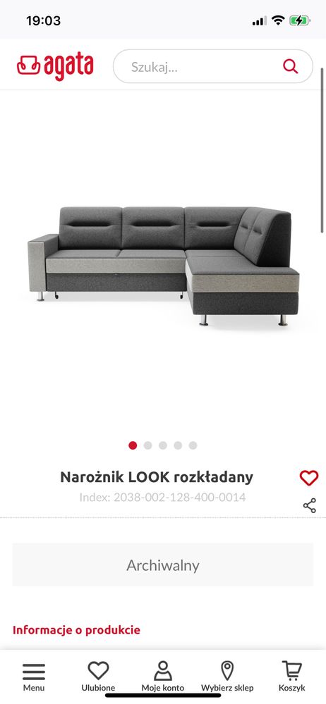 Narożnik Szara sofa narożna rozkładana z funkcją spania z pojemnikiem