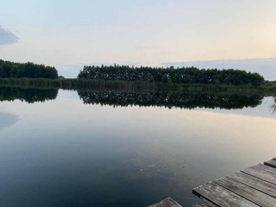 Dzialka 1000m2 z linia brzegowa jeziora, pozwolenie na budowe.