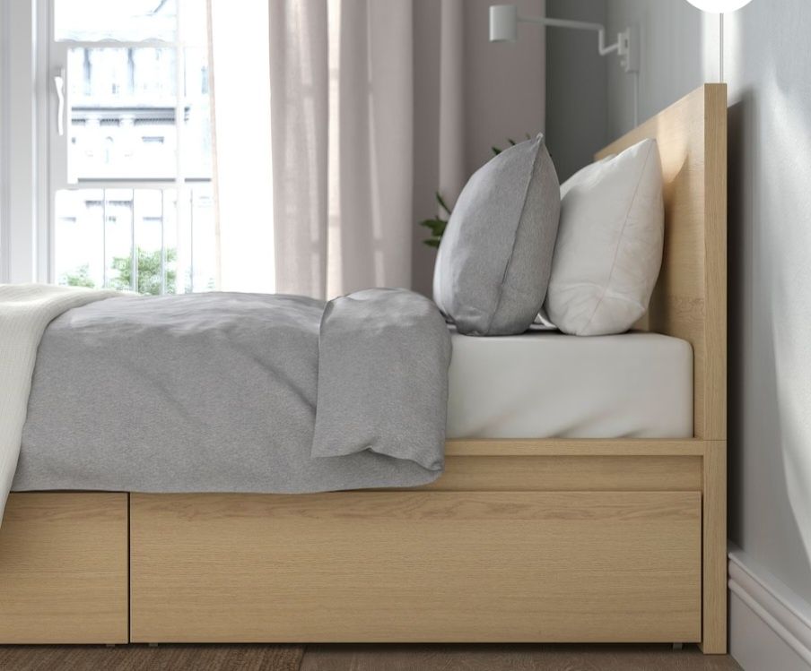 Cama de Casal mod Malm Ikea