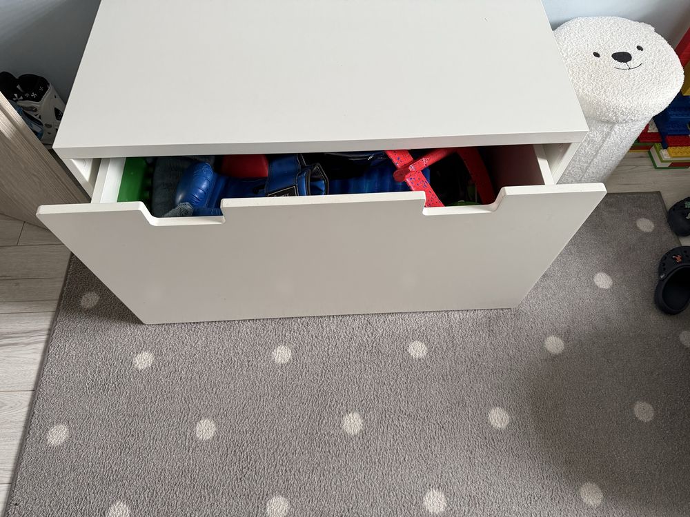 Skrzynia biurko ławka z pojemnikiem na zabawki Smastad Stuva Ikea