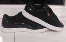 Снікерcи (кеди) жіночі PUMA Basket Heart Patent 363073 01 Чорний