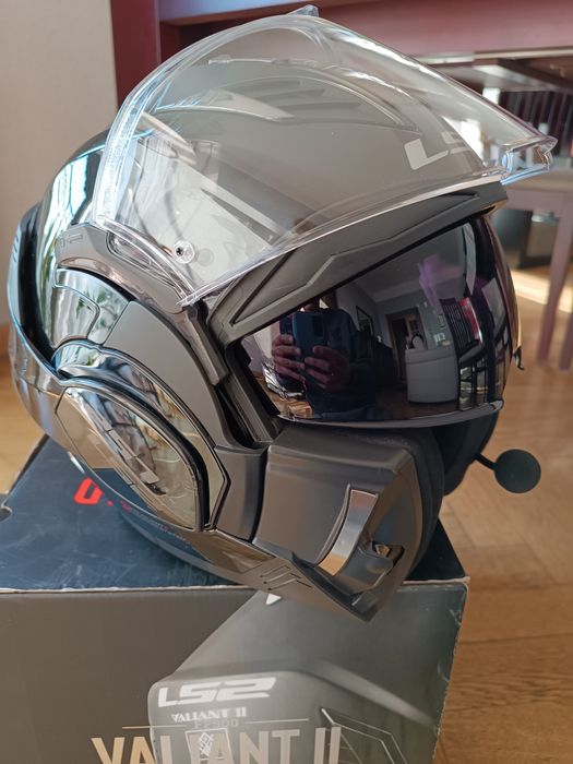 Kask motocyklowy + interkom