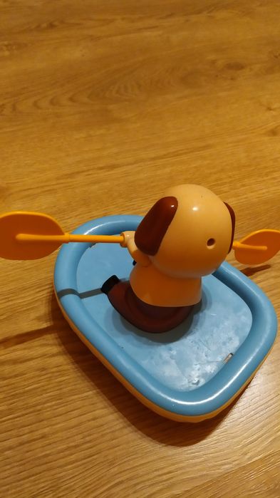 Іграшка для ванної, купання, плаваючий песик на човні