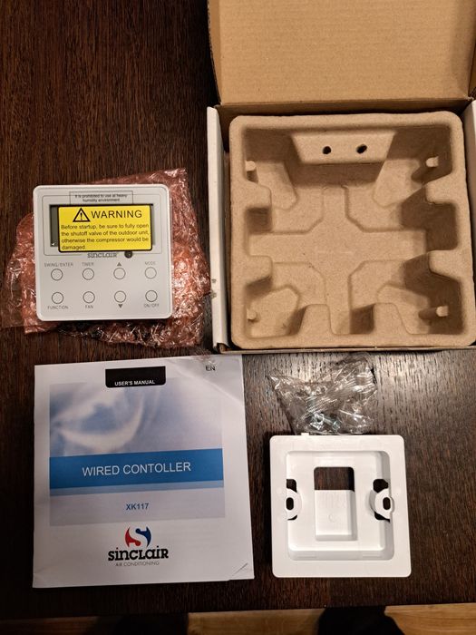 Sterownik klimatyzacja pilot przewodowy Xk117 Sinclair Gree itd - nowy