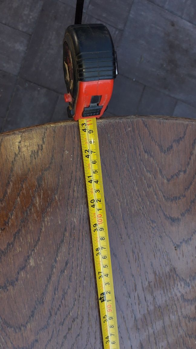 Stół okrągły 110 cm rozkładany 155 cm na jednej nodze